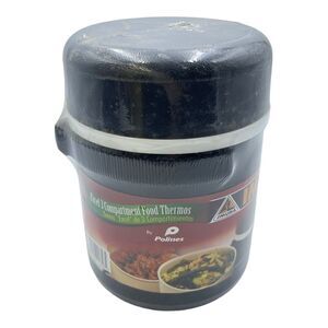 NEW "exel" 3 compartment thermal food container w/utensils sabor latino SEALED